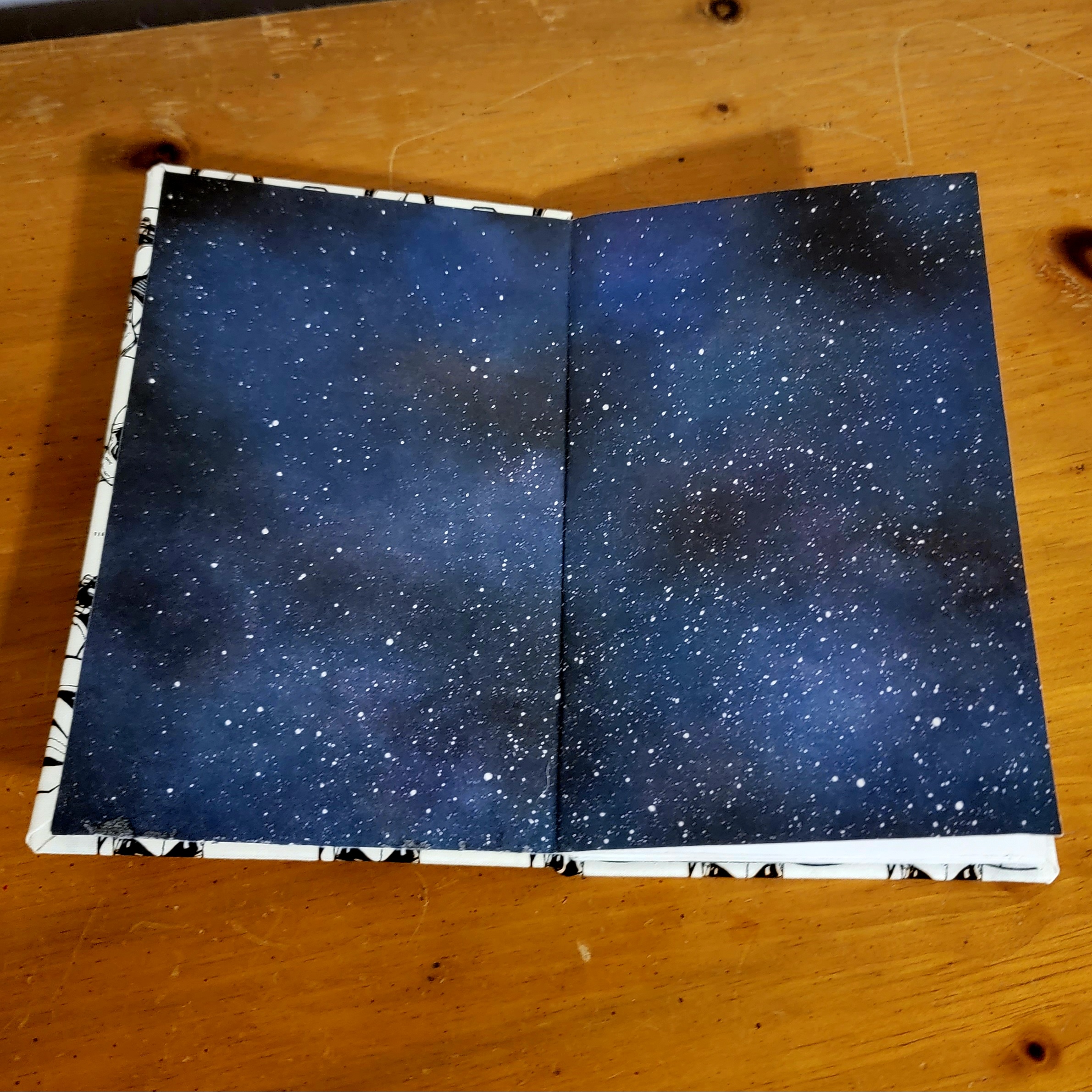 space endpapers